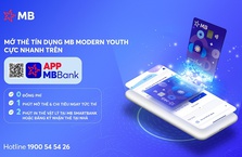 Mở thẻ tín dụng MB Modern Youth cực nhanh trên App MBBank