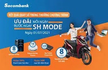 Sacombank trao thưởng xe máy Honda SH Mode cho khách hàng