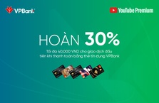 Trải nghiệm Youtube Premium với mức giá ưu đãi cùng thẻ tín dụng VPBank