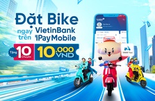 Di chuyển bằng xe tiện lợi ngay trên VietinBank iPay Mobile, tặng ngay 10 chuyến 10.000 VNĐ