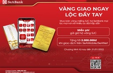 SeABank mở rộng cung cấp dịch vụ bán vàng SJC trực tuyến