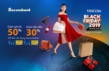 Chủ thẻ Sacombank hưởng nhiều khuyến mại khi mua sắm dịp Black Friday
