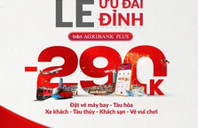 Giảm ngay 290K khi đặt dịch vụ du lịch - di chuyển trên Agribank Plus