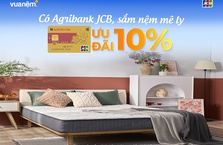 Giảm tối đa 10% trên tổng hóa đơn – mua sắm với thẻ Agribank JCB.