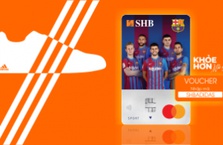 Thẻ FCB – SHB trên tay – Đặt ngay hàng hiệu adidas