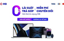 Chủ thẻ MB nhận ưu đãi trả góp 0 đồng khi mua sản phẩm Apple