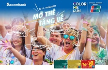Mở thẻ Sacombank UnionPay nhận vé dự Color Me Run