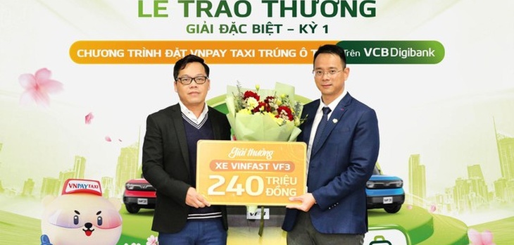 Đặt taxi “đi làm, đi học” trên app VCB Digibank tiết kiệm "nửa giá"