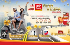 Hàng ngàn ưu đãi khi tham gia chương trình “Tải App HDBank – Rinh Vespa sành điệu”