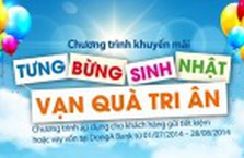 Khách hàng trúng thưởng chương trình khuyến mãi "Tưng bừng sinh nhật – Vạn quà tri ân”