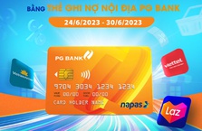 Chủ thẻ ghi nợ nội địa PG Bank nhận hoàn tiền tới 30% giá trị giao dịch