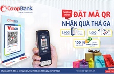 Co-opBank ưu đãi khách hàng đăng ký đặt và sử dụng dịch vụ QR