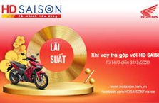 HD SAISON ưu đãi với lãi suất từ 0% dành cho khách hàng vay mua xe máy mới