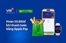 Hoàn tiền 50% khi thanh toán với Apple Pay