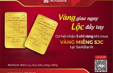 SeABank triển khai dịch vụ mua bán vàng miếng SJC tại 5 điểm giao dịch