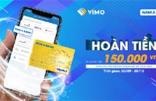 Thanh toán dịch vụ trên ví Vimo bằng thẻ liên kết NamA Bank được ưu đãi