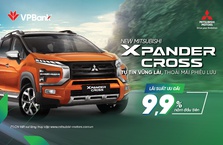 Lãi suất ưu đãi 9,9% cho dòng xe Xpander Cross mới ra mắt