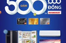 Giảm 500.000 VNĐ cho chủ thẻ tín dụng VIB khi mua đơn hàng từ 10 triệu đồng tại Nguyễn Kim
