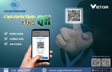 SaiGonBank ra mắt chức năng chuyển tiền nhanh 247 bằng mã QR