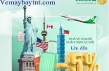 Giảm 5% giá vé trên web cho chủ thẻ BIDV tại Eva Airways