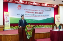 VIETCOMBANK HUẾ KÝ KẾT HỢP ĐỒNG ĐỒNG HÀNH QUẢNG CÁO TẠI FESTIVAL HUẾ 2018