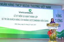 Vietcombank Kiên Giang tổ chức lễ tri ân khách hàng nhân kỷ niệm 30 năm thành lập