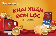 Khai xuân đón lộc cùng SACOMBANK EBANKING & SACOMBANK PAY