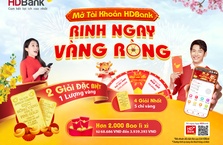 Khai xuân rinh vàng ròng, iphone 15 trên App HDBank