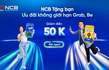 NCB DÀNH TẶNG ƯU ĐÃI KHÔNG GIỚI HẠN CHO CHỦ THẺ VISA KHI SỬ DỤNG DỊCH VỤ BE VÀ GRAB