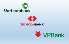 "So găng" mảng thẻ ngân hàng, dịch vụ thanh toán của Vietcombank, Techcombank và VPBank