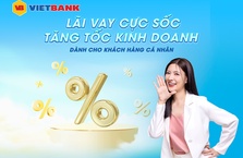 VIETBANK TUNG GÓI VAY SIÊU ƯU ĐÃI TỪ 6,3%/NĂM DÀNH CHO KHÁCH HÀNG CÁ NHÂN