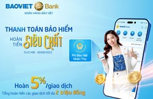 Khách hàng được hoàn tiền tới 2 triệu đồng khi thanh toán bảo hiểm trên BAOVIET Smart