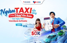 Ứng dụng VietABank EzMobile ưu đãi khách hàng dùng tính năng “Gọi Taxi” hoặc “Mua sắm VnShop”