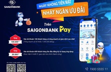 Khách hàng nhận ưu đãi hoàn tiền khi sử dụng dịch vụ SaiGonBank Pay