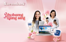 Sacombank ưu đãi khách hàng nữ dịp 8/3