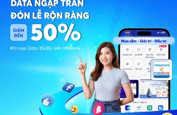 Ưu đãi tới 50% khi nạp data 4G/5G trên App MBBank