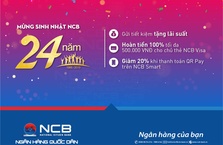 NCB tiếp tục triển khai chương trình tri ân mừng sinh nhật với nhiều ưu đãi hấp dẫn.