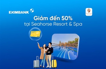 Giảm đến 50% cho chủ thẻ Eximbank khi thanh toán tại Seahorse Resort & Spa
