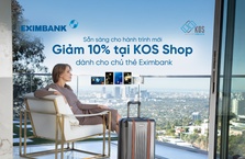 Giảm 10% tại KOS Shop dành cho chủ thẻ Eximbank