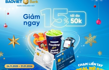 Chạm thẻ BAOVIET Bank tại Family Mart tiết kiệm 15%: Mua càng nhiều, giảm càng sâu