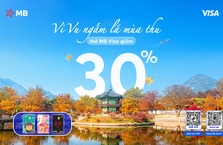 Vi vu ngắm lá mùa thu tại Hàn Quốc cùng thẻ MB Visa