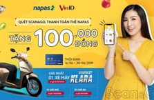 Thanh toán thẻ Napas tại Vinmart có cơ hội trúng xe máy điện