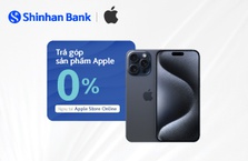Ưu đãi trả góp 0% tại Apple Store Online cùng thẻ tín dụng Shinhan