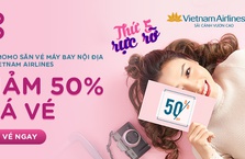 Vietnam Airlines - Thứ 5 rực rỡ, săn vé giảm đến 50% trên Ví MoMo
