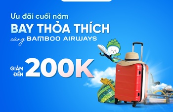 Bay thỏa thích cùng Bamboo Airways với ưu đãi lên tới 200.000 đồng khi thanh toán bằng VNPAY-QR