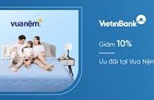Giảm 10% cho mọi đơn hàng tại Vua Nệm
