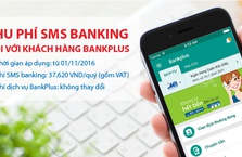 MB thu phí dịch vụ SMSBanking đối với khách hàng BankPlus