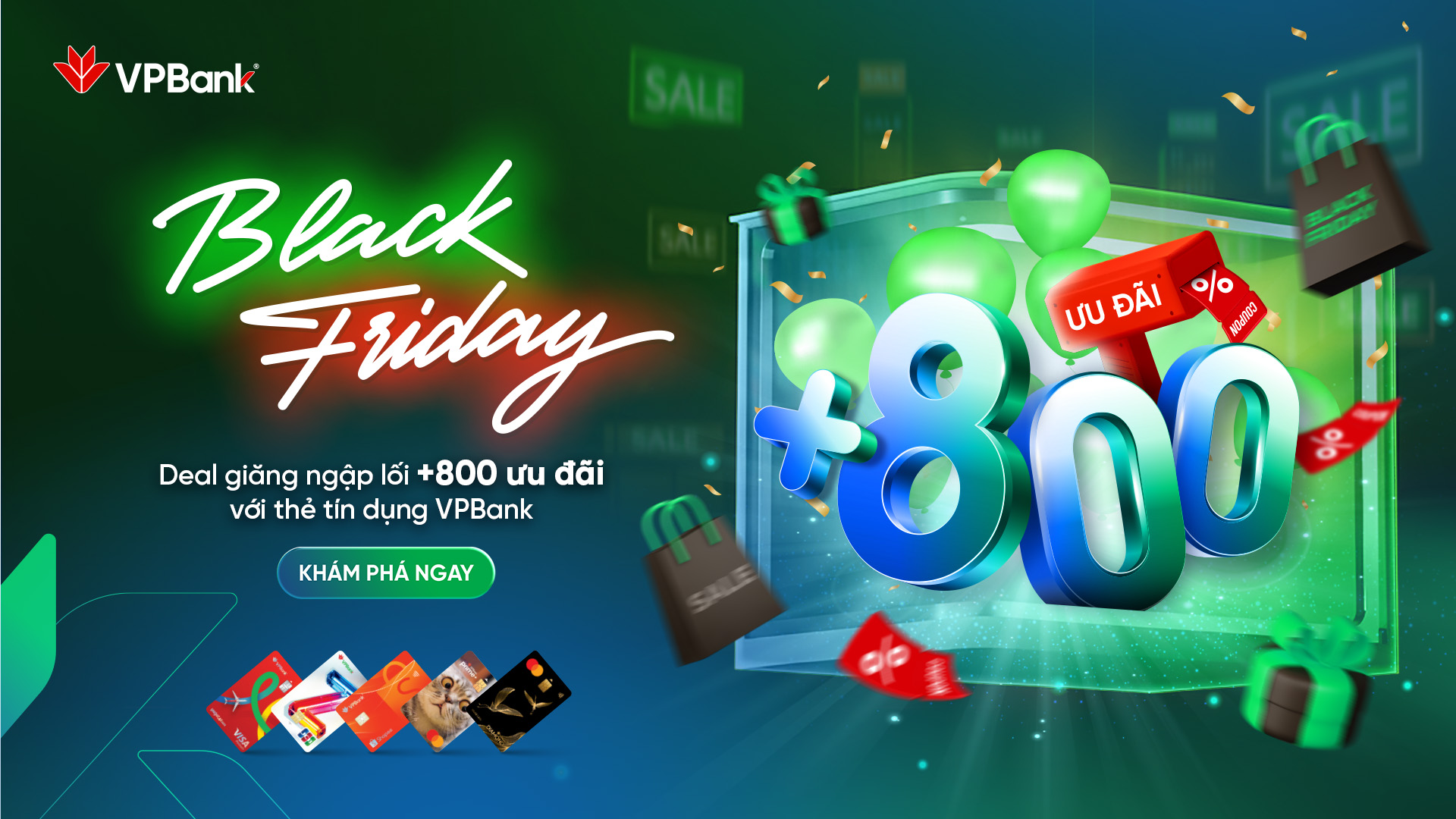 Bùng nổ ưu đãi Black Friday cùng thẻ tín dụng VPBank