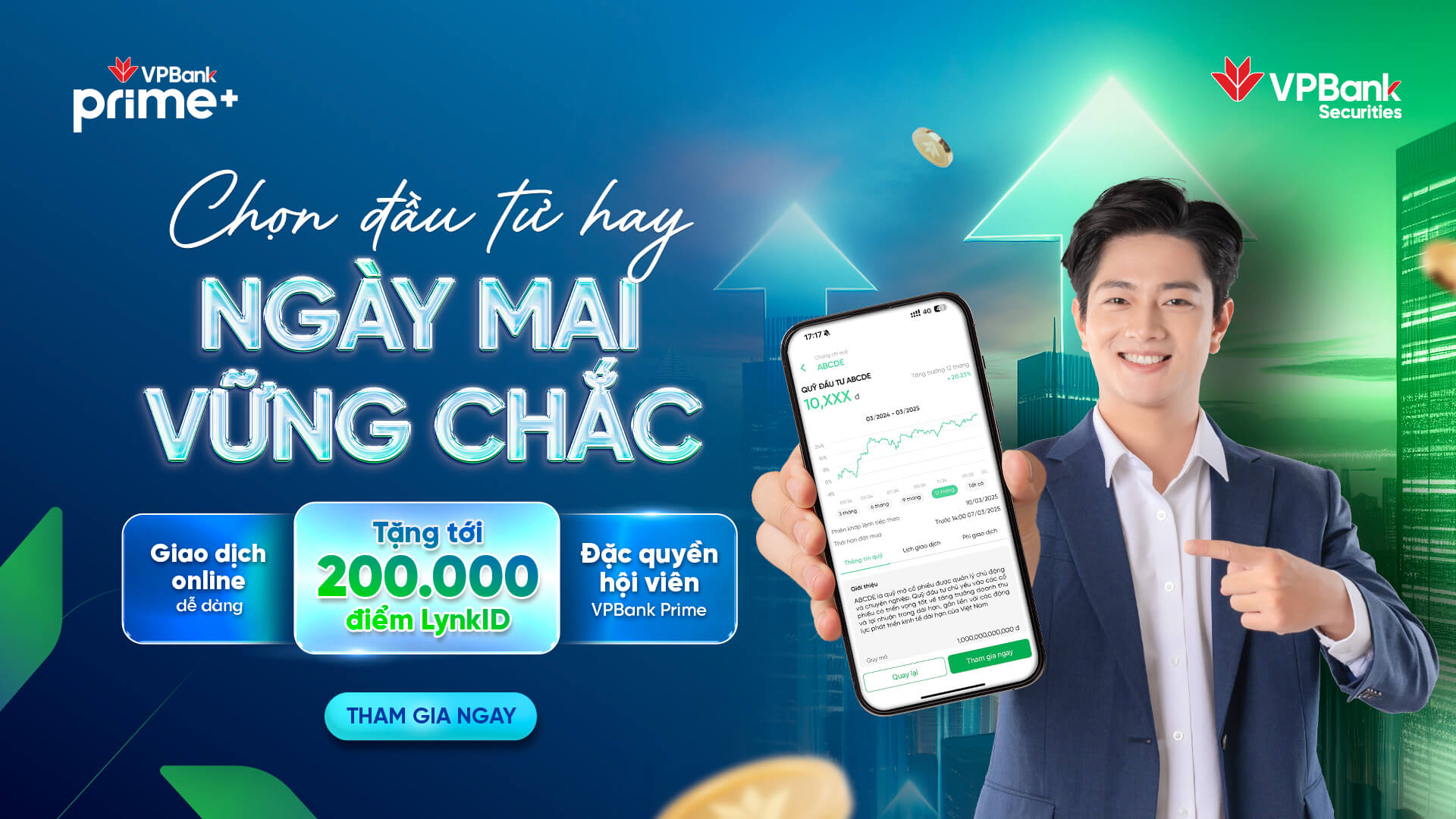 Đầu tư Chứng chỉ quỹ hôm nay, điểm thưởng LynkID trao tay
