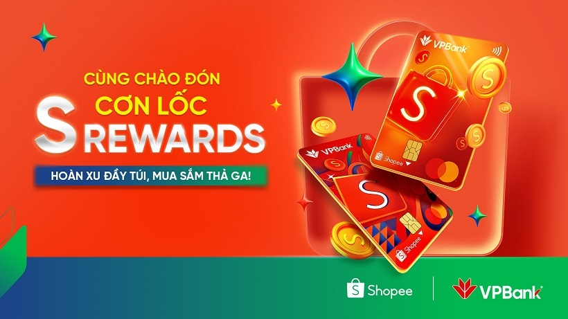 VPBank ra mắt thẻ tín dụng S Rewards Mastercard - Hoàn Shopee xu đến 12%